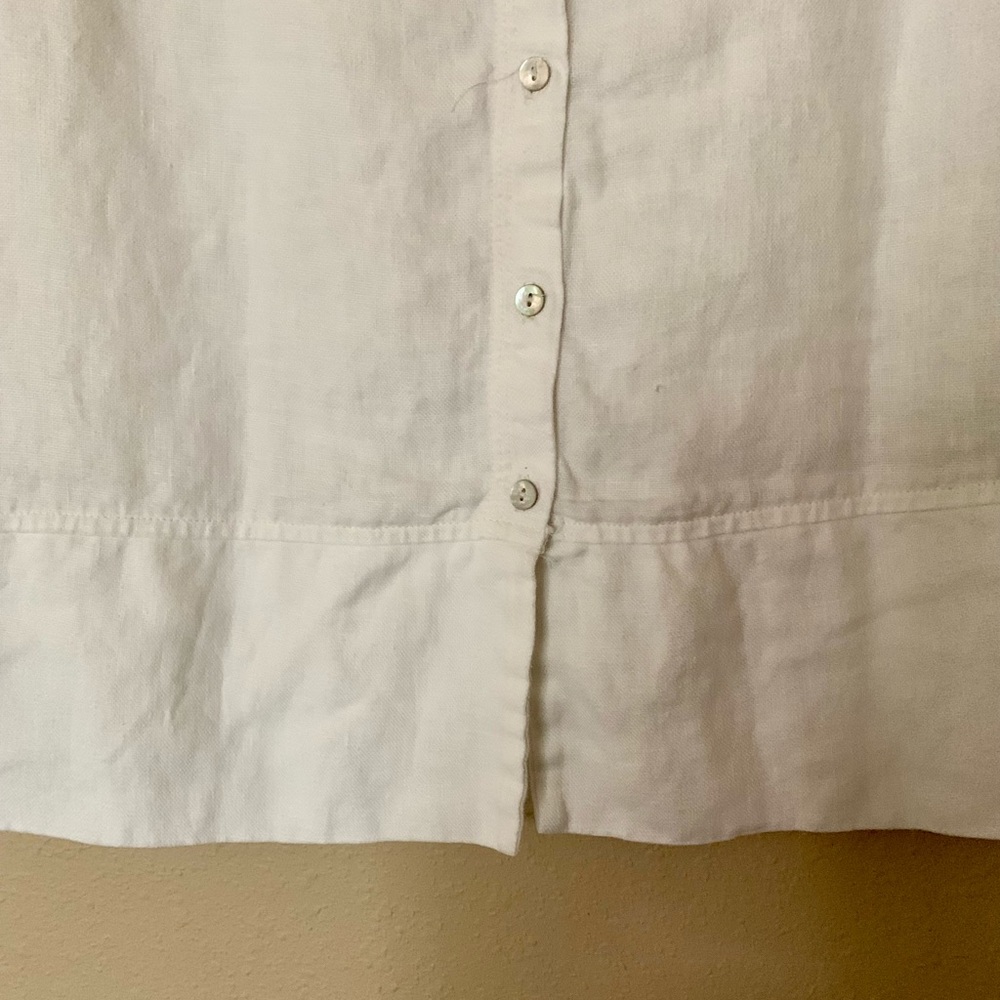 EUC ZARA BASIC linen blend top - Picture 4 of 8